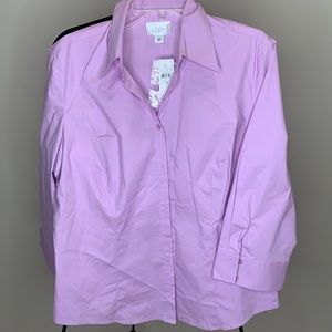 ANN TAYLOR LOFT |  TOP | PINK| SIZE 16